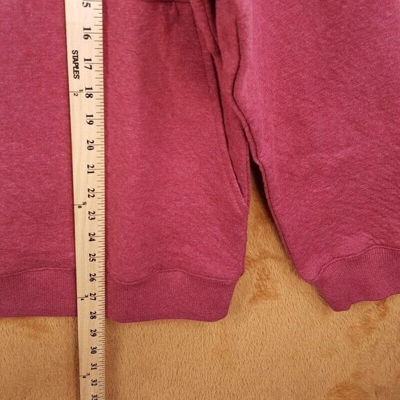 LUNYA Mens Sweatshirt Large Maroon Pullover Crew RESTORE DOUBLE FACED LAHGO - Picture 7 of 9